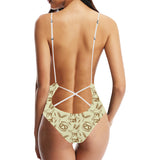 Windmill Wheat pattern Women's One-Piece Swimsuit
