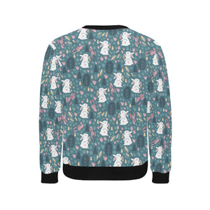 Cute rabbit pattern Men's Crew Neck Sweatshirt