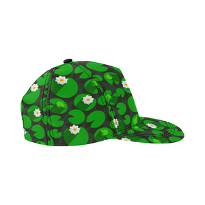 Frog waterlily pattern All Over Print Snapback Cap