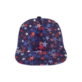 Red blue star pattern All Over Print Snapback Cap