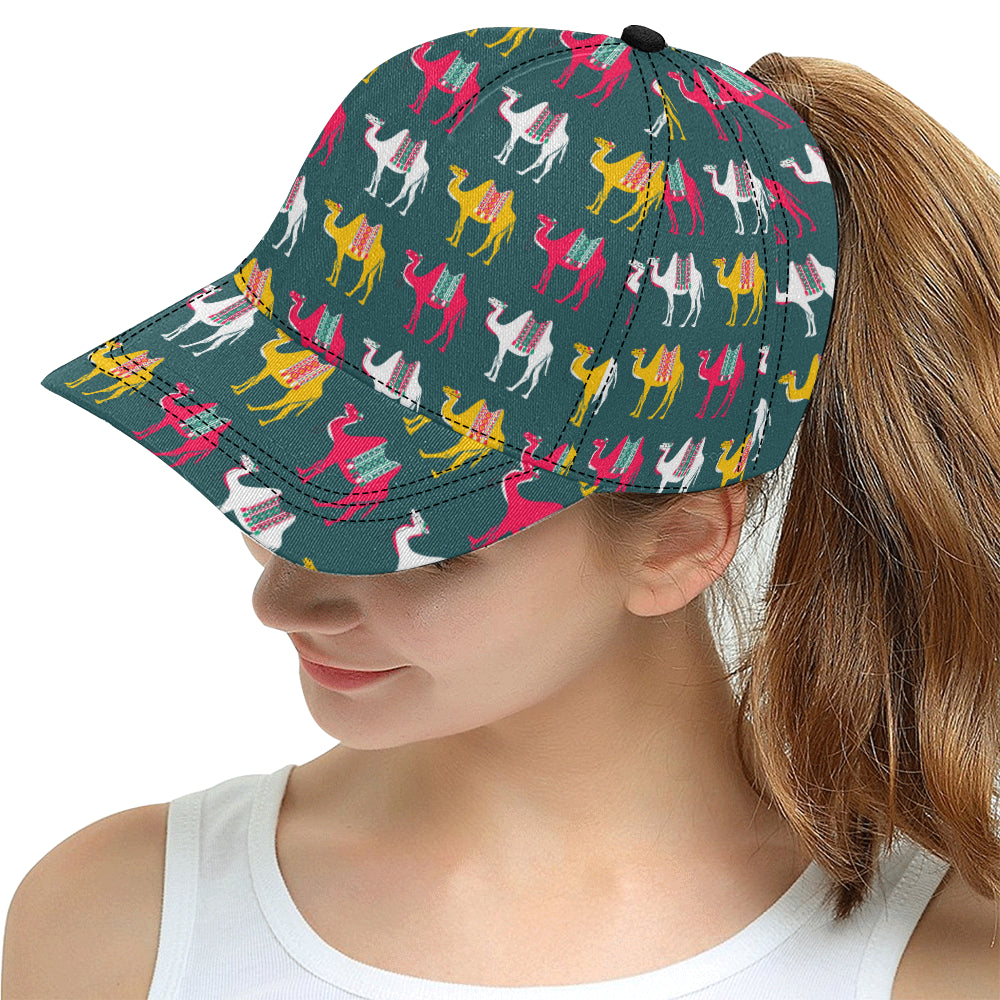 Camel pattern All Over Print Snapback Cap