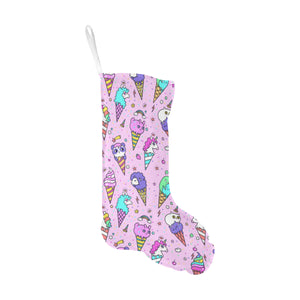 Cute ice cream cone animal pattern Christmas Stocking