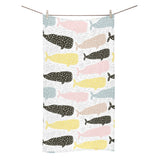 Whale dot pattern Bath Towel