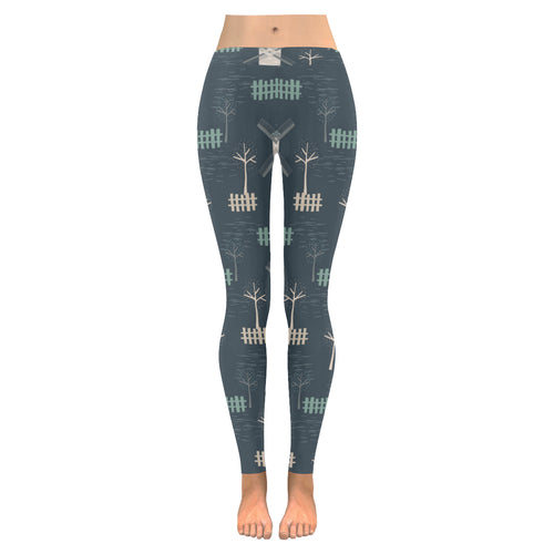 windmill tree pattern Women's Legging Fulfilled In US