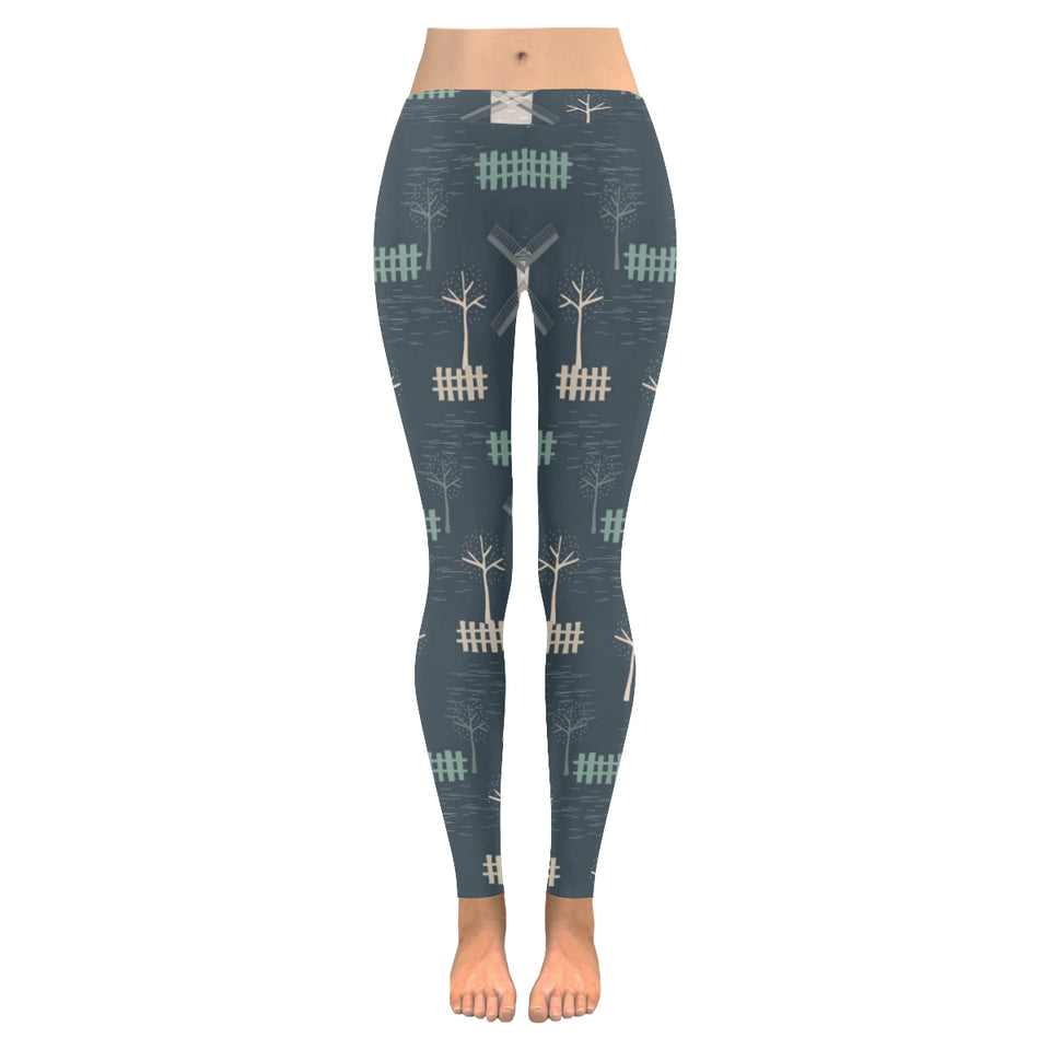 windmill tree pattern Women's Legging Fulfilled In US