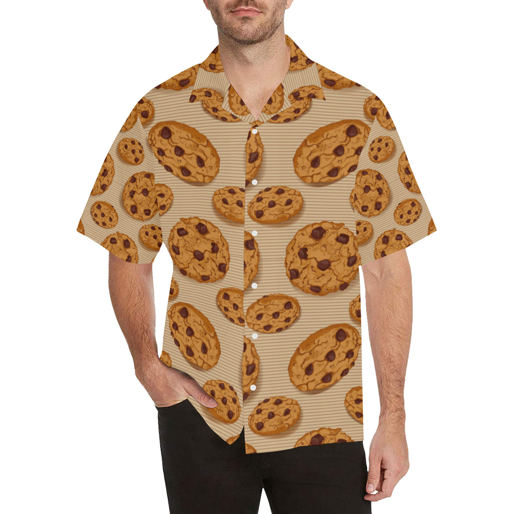Cookie pattern Men's All Over Print Hawaiian Shirt