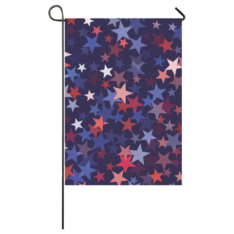 Red blue star pattern House Flag Garden Flag