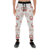 Daruma japanese wooden doll cherry blossom flower Unisex Casual Sweatpants