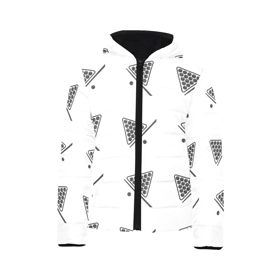Billiard Ball Pattern Print Design 03 Kids' Boys' Girls' Padded Hooded Jacket