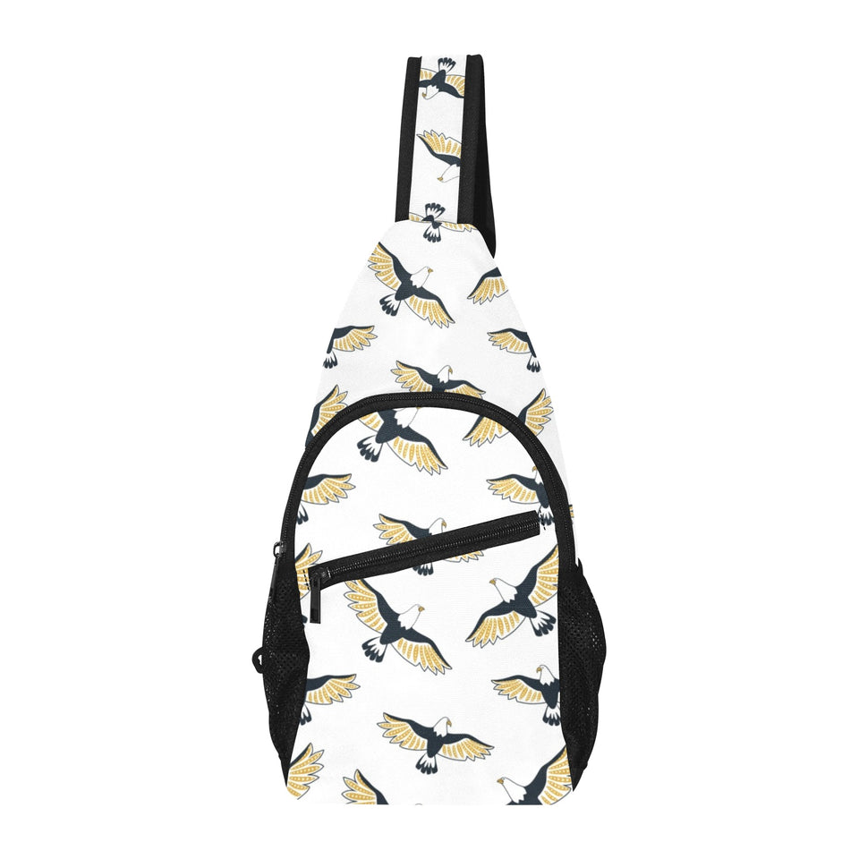 Eagle Pattern Print Design 03 All Over Print Chest Bag