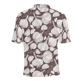 Garlic bulb dark background Men's All Over Print Polo Shirt