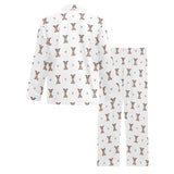 Greyhound Pattern Print Design 05 Men's Long Pajama Set