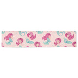 Cute little mermaid pattern Table Runner