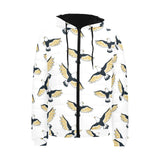 Eagle Pattern Print Design 03 Men's Padded Hooded Jacket