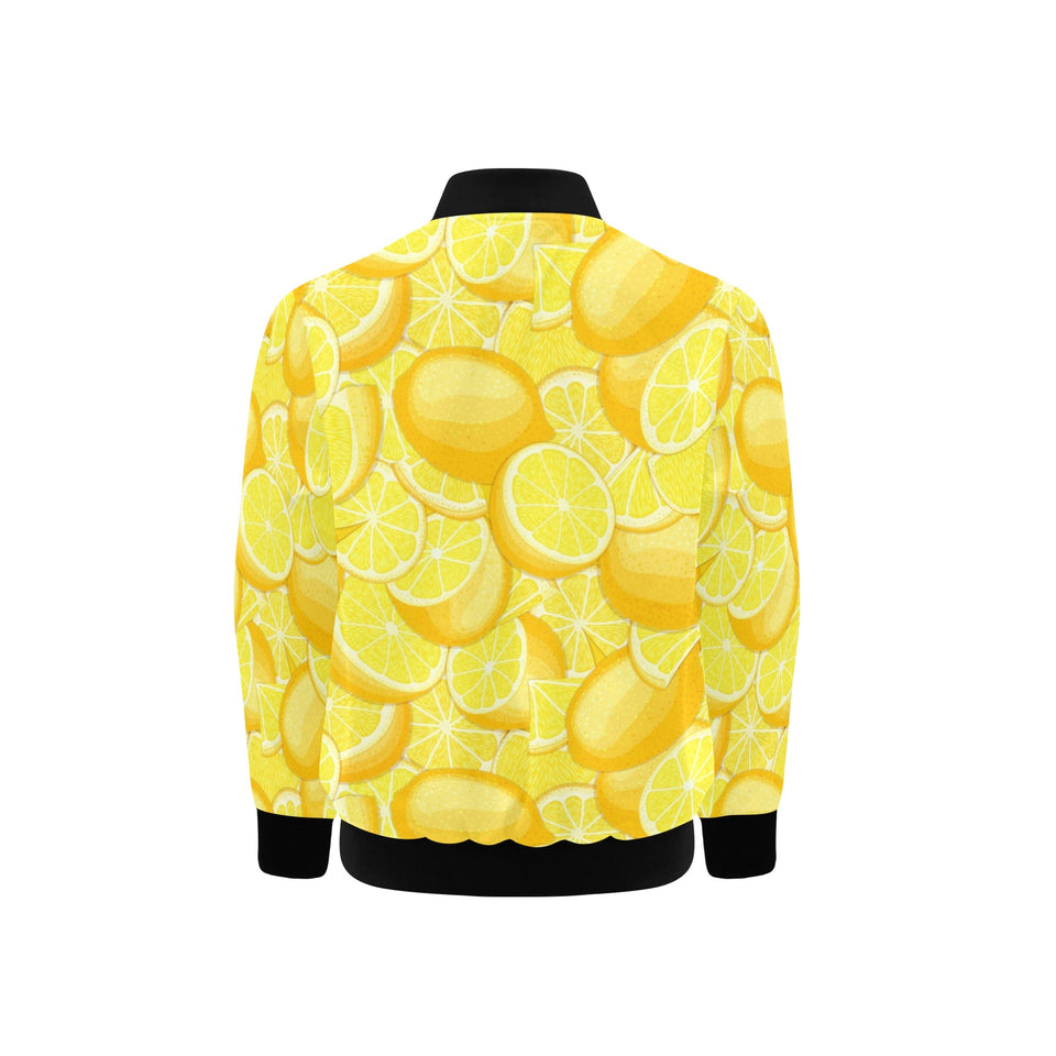 lemon pattern Kids' Boys' Girls' Bomber Jacket