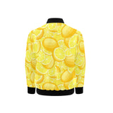 lemon pattern Kids' Boys' Girls' Bomber Jacket