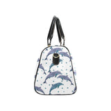 Dolphins pattern dotted background Travel Bag