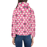 Guinea Pig Pattern Print Design 01 Women's Padded Hooded Jacket