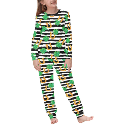 Horseshoes Pattern Print Design 01 Kids' Boys' Girls' All Over Print Pajama Set