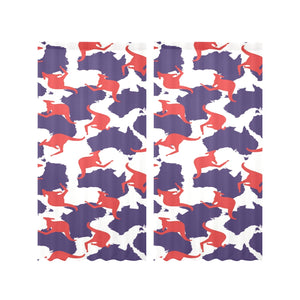 Kangaroo Australian pattern Gauze Curtain