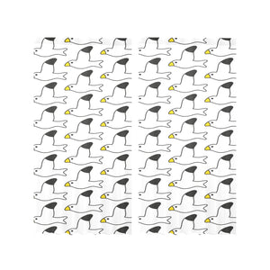 Seagull Pattern Print Design 05 Gauze Curtain