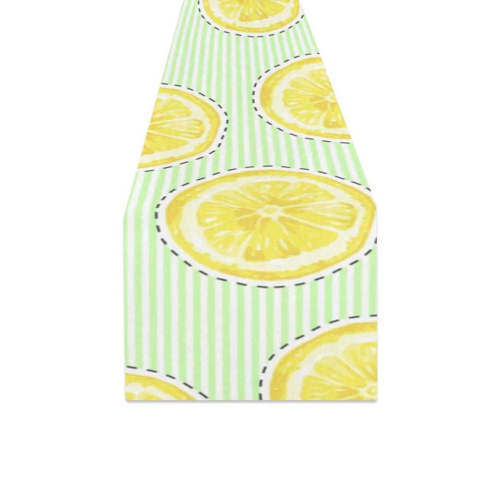 slice of lemon pattern Table Runner