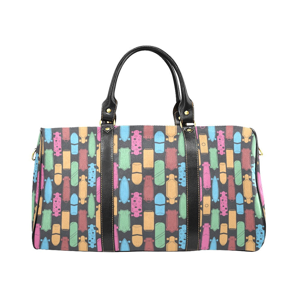 Skate Board Pattern Print Design 02 Travel Bag