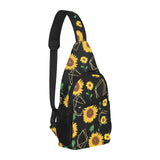sunflower golden polygonal shapes All Over Print Chest Bag