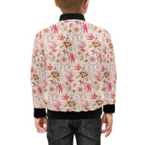 Swallow Pattern Print Design 01 Kids' Boys' Girls' Bomber Jacket