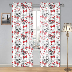 Yorkshire Terrier Pattern Print Design 04 Gauze Curtain
