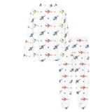 Cute helicopter star pattern Women's All Over Print Pajama Set
