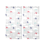 Airplane cloud grey background Gauze Curtain