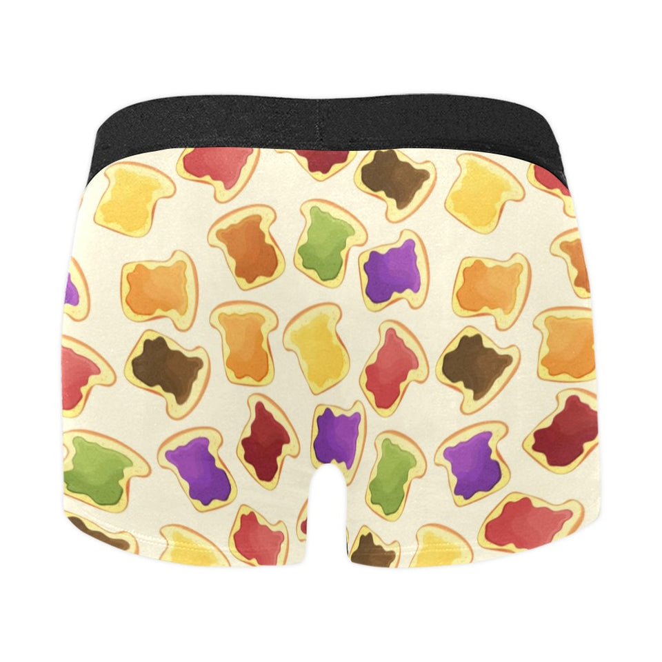 Bread Toast Pattern Print Design 02 Men's All Over Print Boxer Briefs Men's Underwear