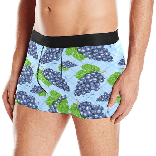 Watercolor grape pattern Men's All Over Print Boxer Briefs Men's Underwear