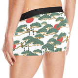 Bonsai red sun japanese pattern Men's All Over Print Boxer Briefs Men's Underwear
