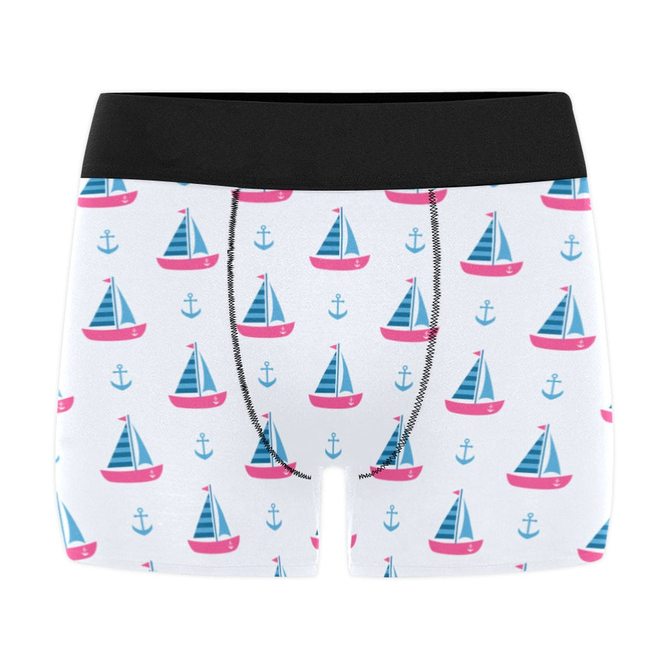 Sailboat anchor pattern Men's All Over Print Boxer Briefs Men's Underwear