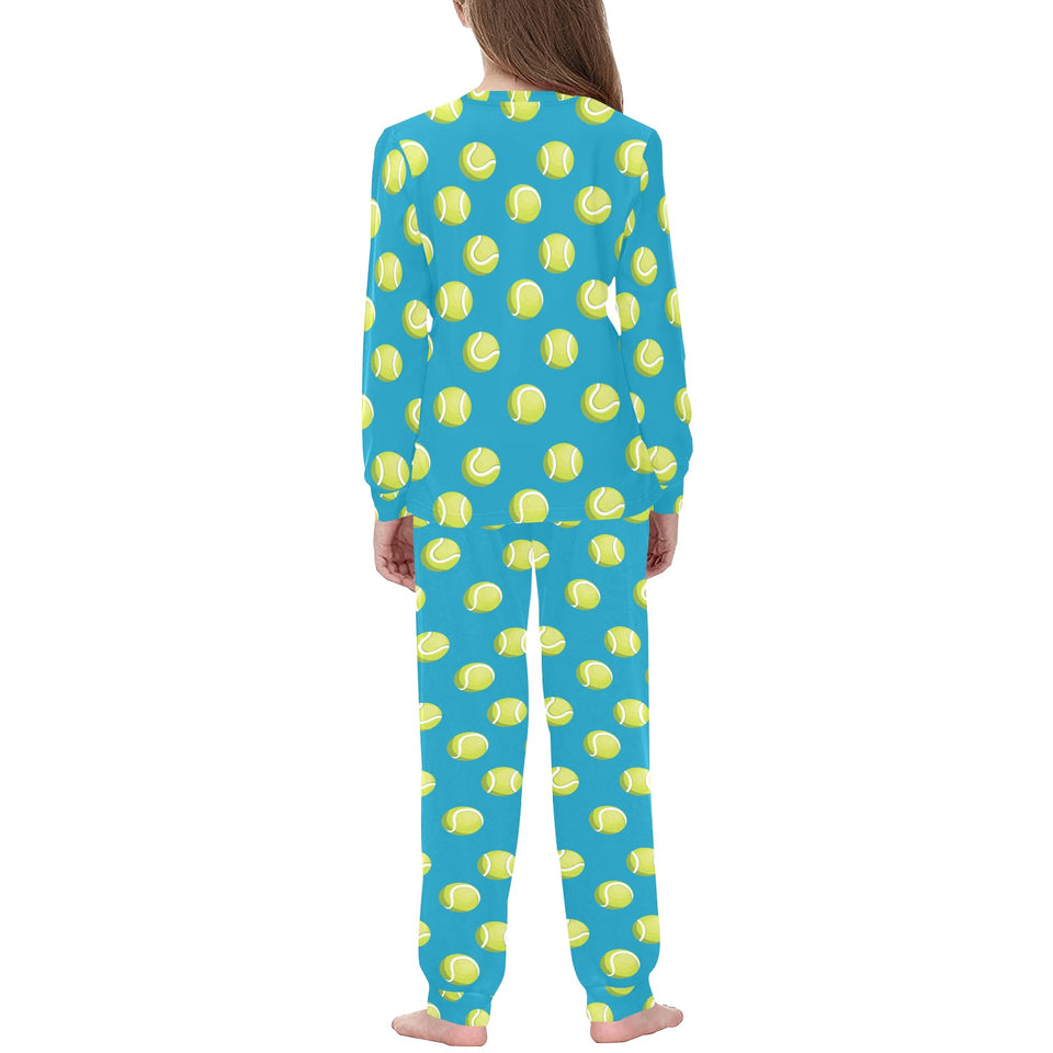 Tennis Pattern Print Design 05 Kids' Boys' Girls' All Over Print Pajama Set