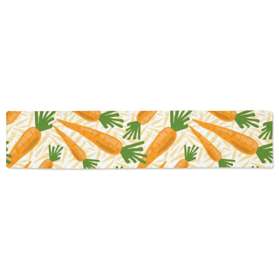 Carrot Pattern Print Design 01 Table Runner