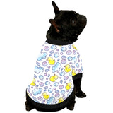 Duck Pattern Print Design 01 All Over Print Pet Dog Round Neck Fuzzy Shirt