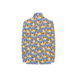 Guinea Pig Pattern Print Design 02 Women's Long Sleeve Polo Shirt
