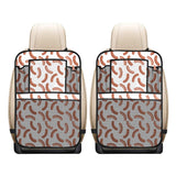 Sausage Pattern Print Design 04 Car Seat Back Organizer