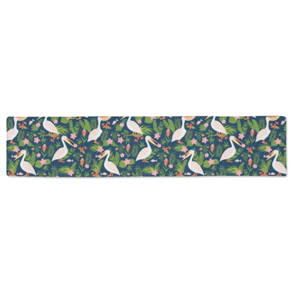 Pelican Pattern Print Design 05 Table Runner