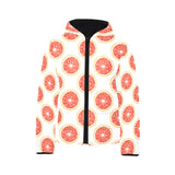 Grapefruit pattern Kids' Boys' Girls' Padded Hooded Jacket
