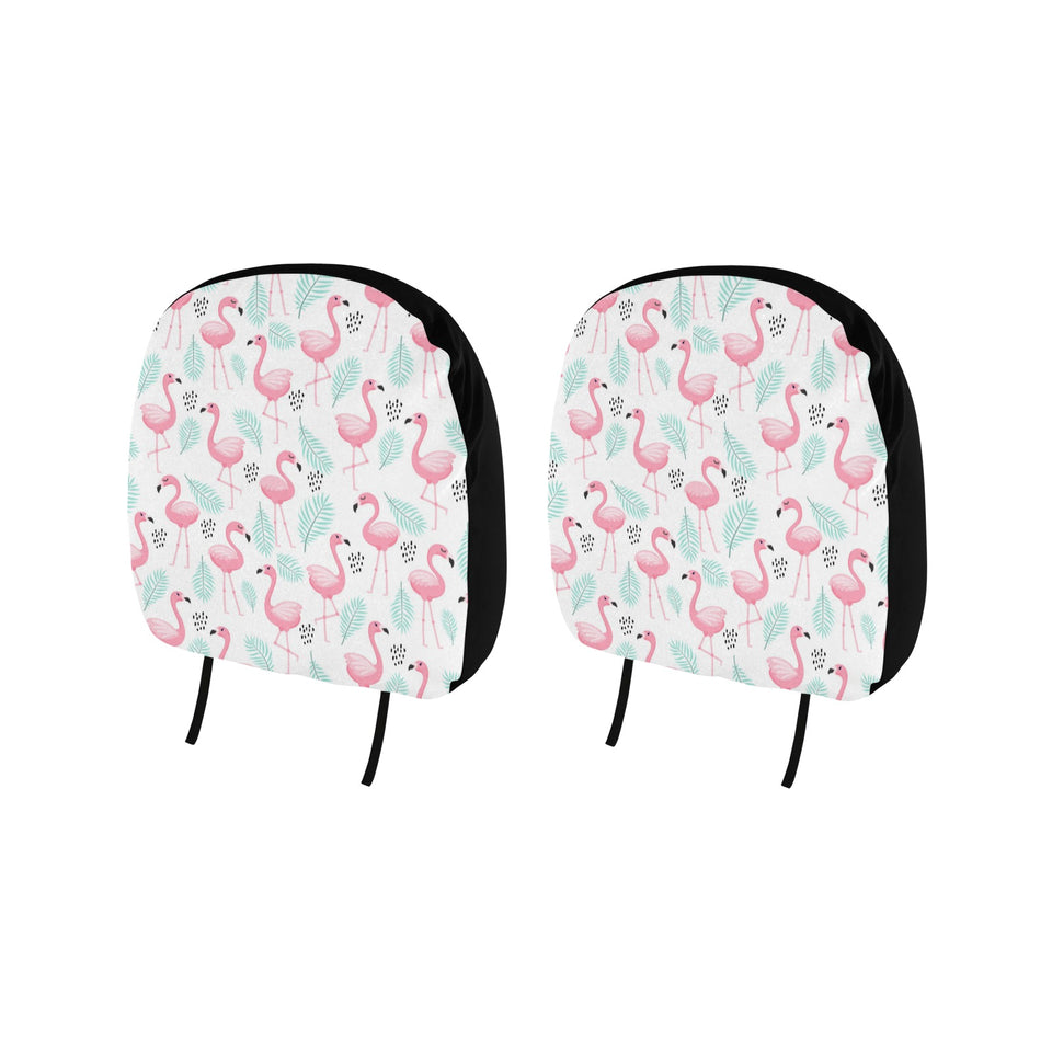 Cute flamingo pattern Car Headrest Cover