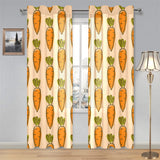 Carrot Pattern Print Design 04 Gauze Curtain