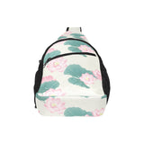 Pink lotus waterlily leaves pattern All Over Print Chest Bag