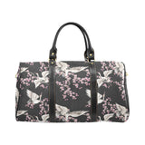 Japanese crane pink sakura pattern Travel Bag