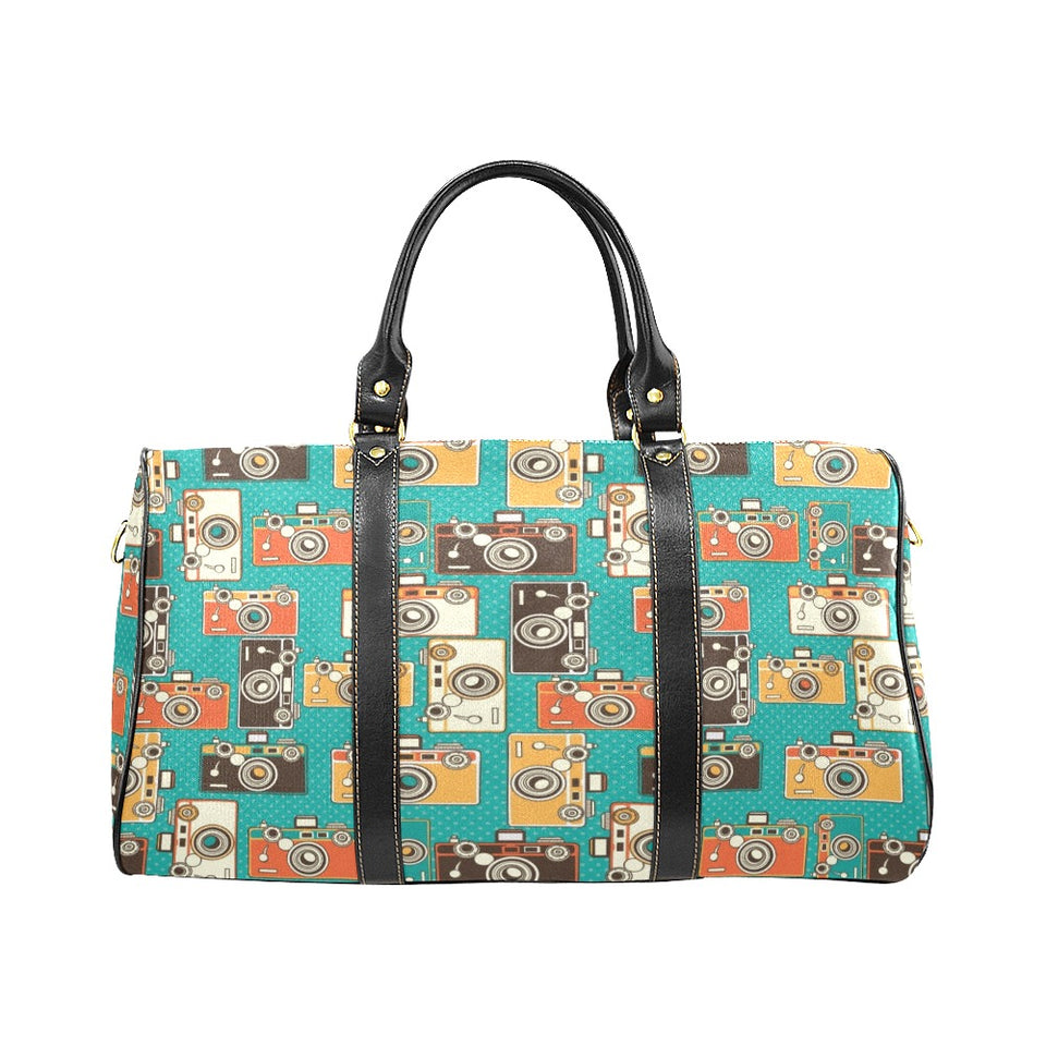 Camera Pattern Print Design 03 Travel Bag