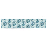 Swordfish Pattern Print Design 05 Table Runner