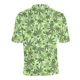 Canabis Marijuana Weed Pattern Print Design 01 Men's All Over Print Polo Shirt